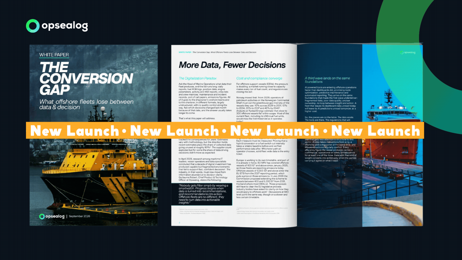 The Conversion Gap: What Offshore Fleets Lose Between Data and Decision White paper by OPsealog
